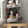 VOLPONE Corner Shower Shelves with Hooks Shower Storage Rack Rustproof