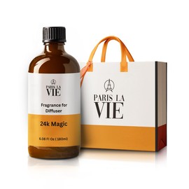 Paris La Vie - Hotel Scents 24K Magic - 6.08 FI Oz - 180ml -Fragrance Oil for Diffuser - Hotel Collection Diffuser Oil - Scent Diffusers for Home - Oils Scents for Aromatherapy - HVAC Scent Diffuser.