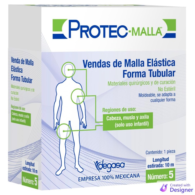 Venda de Malla Elastica Forma Tubular No. 5 de 10