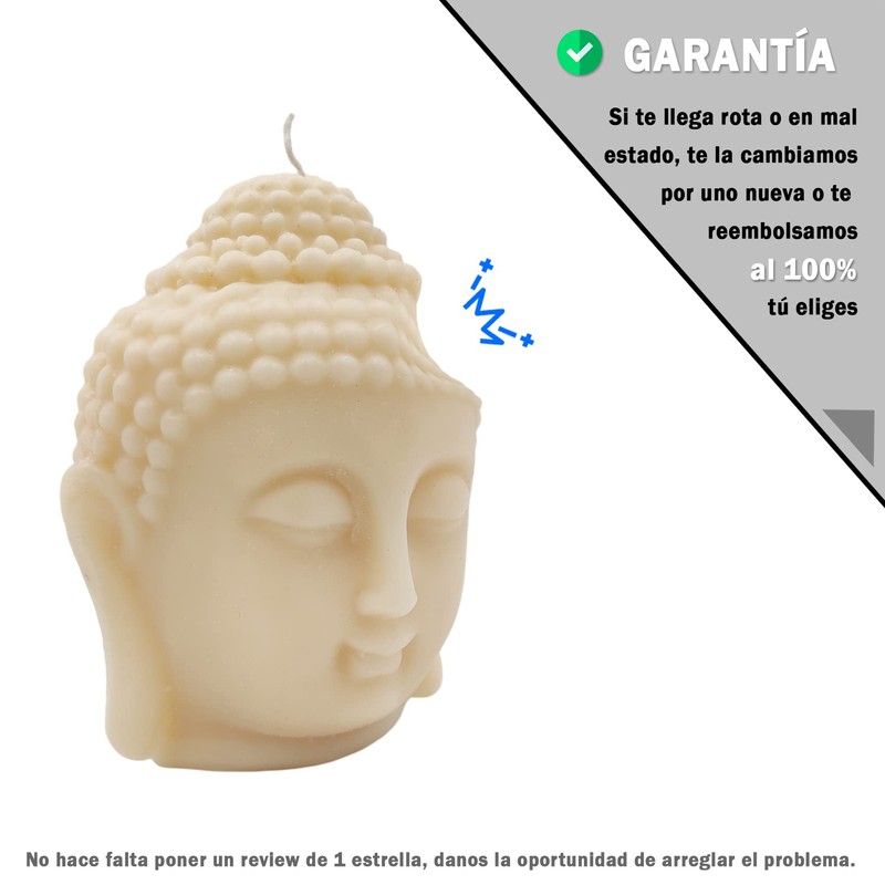 Belafi - Cabeza de Buda en Vela Decorativa con Aroma,