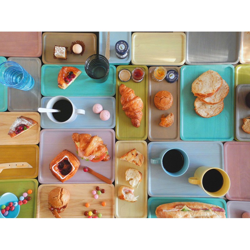 ACACIA WOODEN PLATE Blue