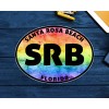 4" SANTA ROSA BEACH FLORIDA DECAL STICKER EMERALD COAST 30A A OVAL
