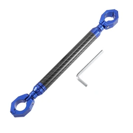 X AUTOHAUX Universal 22mm Blue Motorbike Balance Bar Crossbar Handlebar