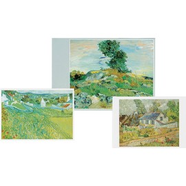 (Ship From USA) Entertaining with Caspari Vincent Van Gogh Blank Notecards, Set of 8 / Van gogh boxed notecards by caspari - set of eight cards in three assorted designs with eight plain envelopes,Pr