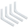 4 PCS Heavy Duty Shelf Bracket,L Shape Right Angle Bracket
