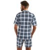 sesto senso Elegant Checked Short Sleeve Pyjamas Men's Button Down