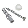 GARDINIA Galvanized Screws For Wood, Includes Covering Cap And Dowel,
