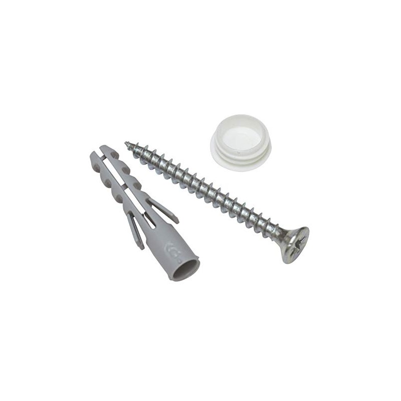 GARDINIA Galvanized Screws For Wood, Includes Covering Cap And Dowel,