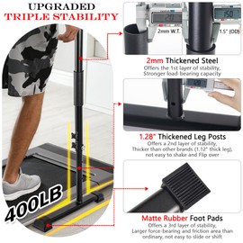 Upgraded Walking Pad Handle Bar Only, Treadmill Handles