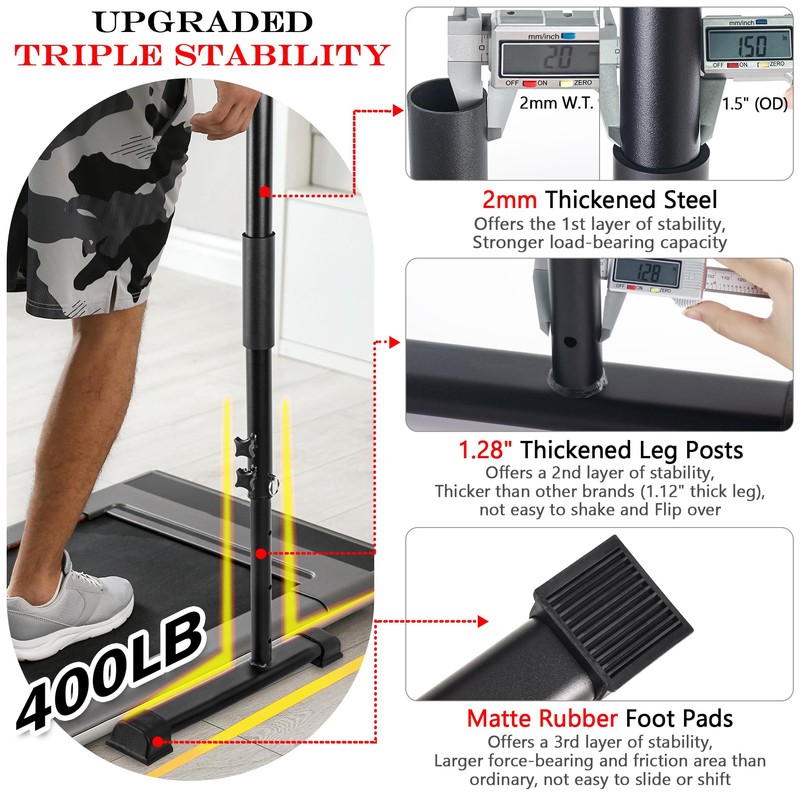 Upgraded Walking Pad Handle Bar Only, Treadmill Handles
