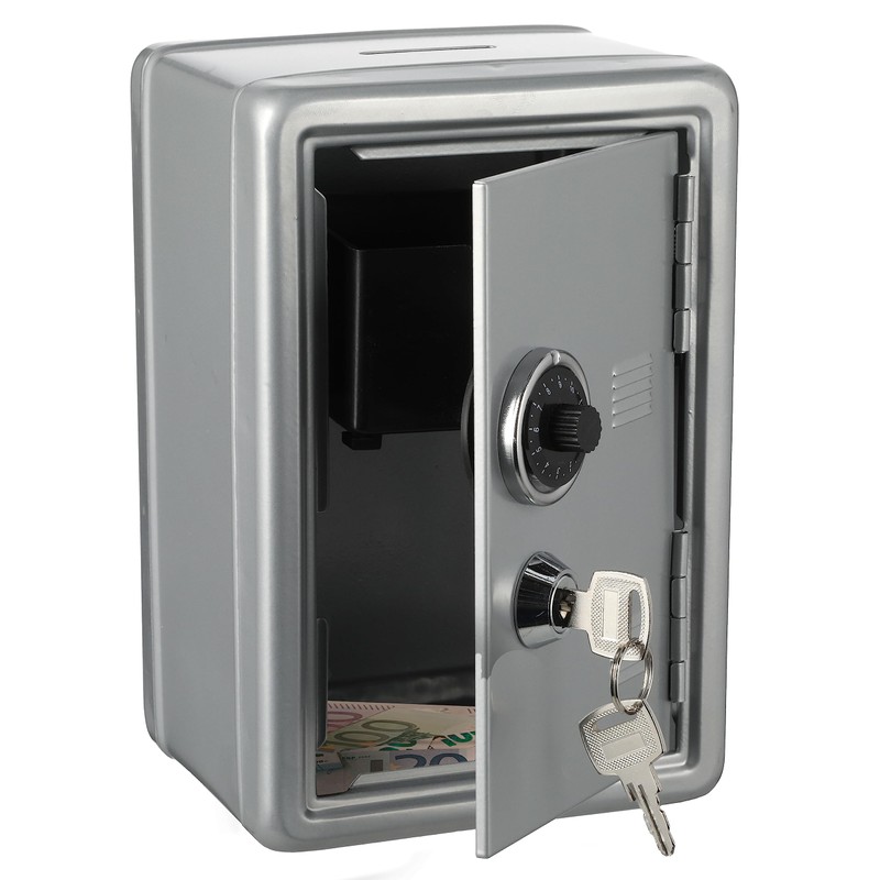 Money Box Safe with Money Slot │ Metal 12 x