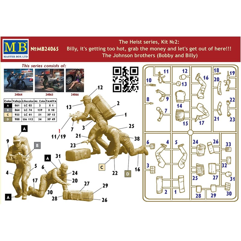 Master Box MB24065 1/24 Robbery Suppression Series, Armed Robbery Johnson