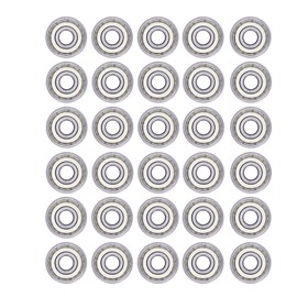 20PCS Miniature Ball Bearings Lightweight Iron Sealed Deep Groove Bearing Radial and Axial Load627