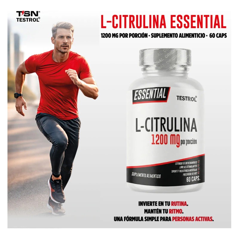 Combo Arginina Essential Citrulina Essential Testrol 60 Cpsulas cu