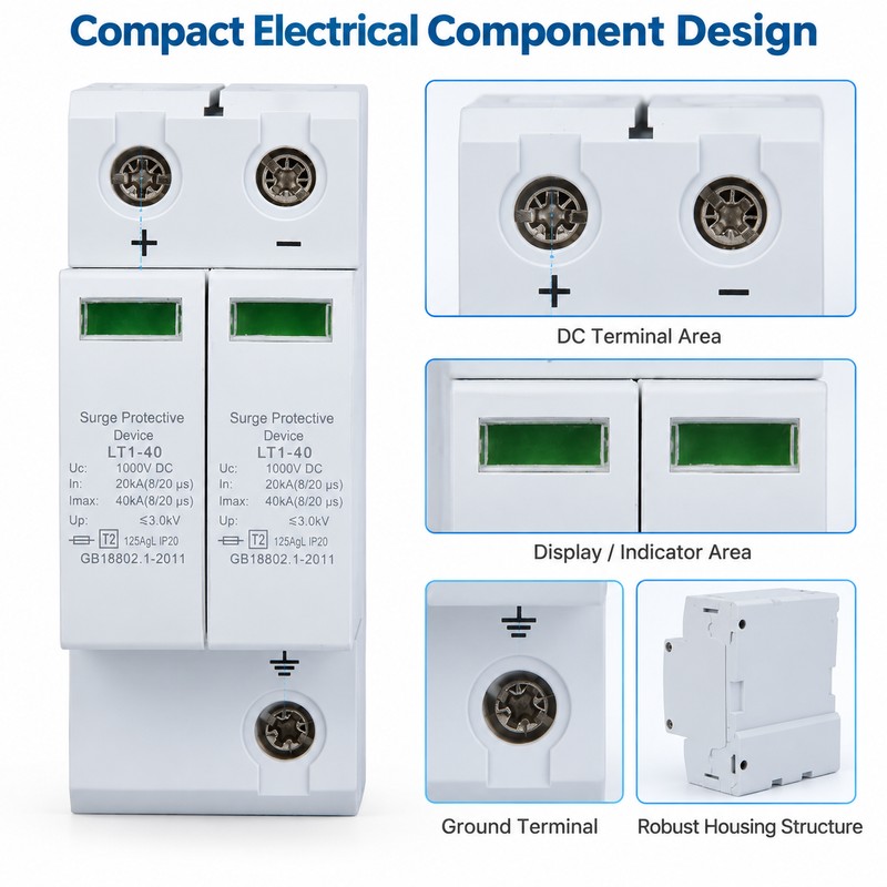 DC Photovoltaic Surge Protective Device 2P 40KA 1000V – Electrical