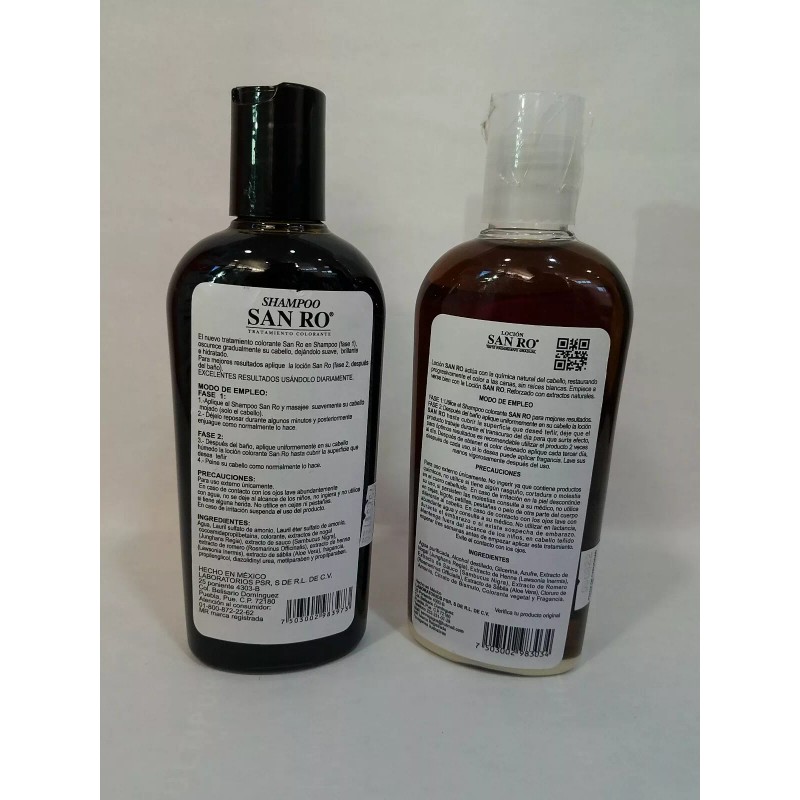 SAN RO Gray Hair Shampoo & Hair Lotion Coloring Treatment