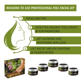 PROFESSIONAL FEEL GOLD + MANICURE PEDICUR FACIAL KIT, Combo for All Type Skin, Instant Result Without Damage Skin (Set of 5) (2 x 250 G)
