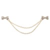 QUARKZMAN Bow Pullover Clips Retro Collar Clips for Cardigans with