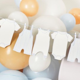 Club Green Gold Baby Shower Bunting, Gold Baby Shower Decorations, Baby Shower Backdrop, Gender Reveal Party Decor, New Baby Party, Neutral Baby Shower