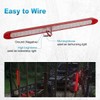 Partsam 2PCS 17 inch Red LED Trailer Light Bar 23