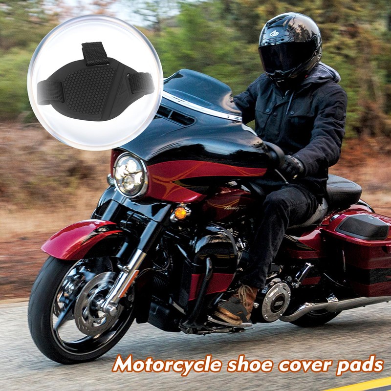 getfay 4 PCS Motorcycle Shift Pads, Adjustable Soft Rubber Motorcycle