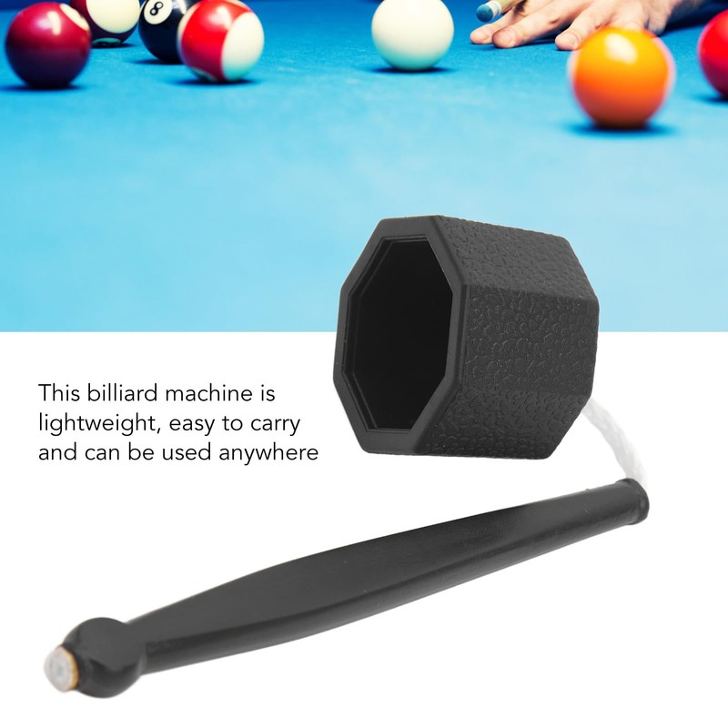 QANYEGN Pool Cue Chalk Holder, Black Plastic Pool Chalk Holder,