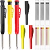 3 Pack Mechanical Carpenters Pencils Built-in Pencil Sharpener with 36
