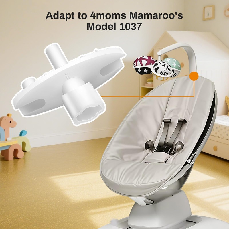 Toy Pole Conversion Attachment Compatible with 4moms Mamaroo's Model 1037