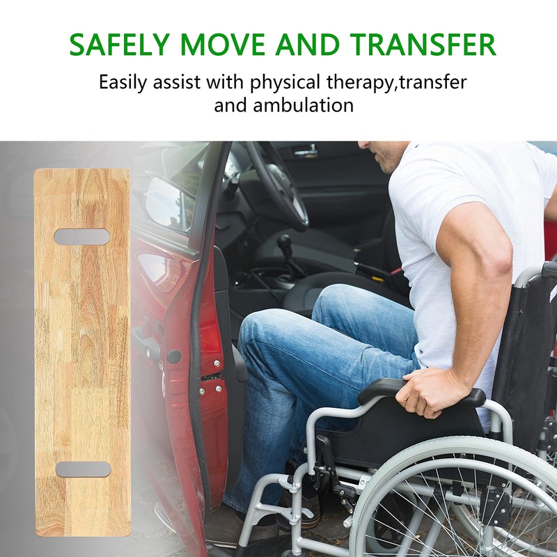 YPCBYNBS Wooden Transfer Board,Made of Heavy-Duty Hardwood for Transferring Disabled