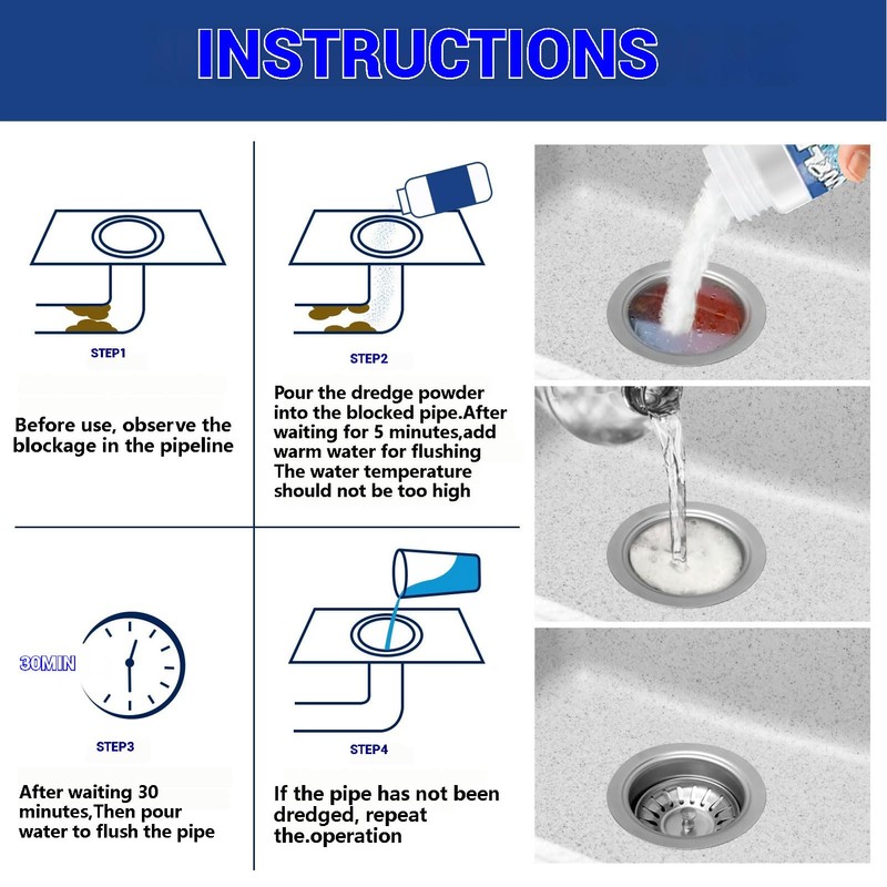 Wild Tornado Sink Drain Cleaner, Powerful Sink and Drain Cleaner