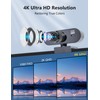 KitGody Webcam for PC 4K,HD USB Webcam with Noise-Cancelling Microphone