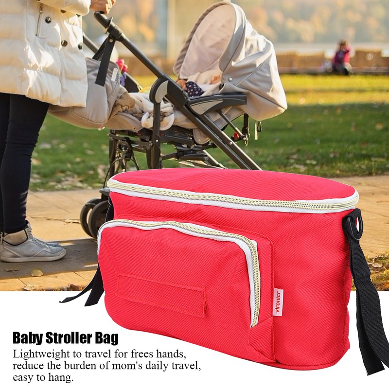 Multifunctional Large Capacity Baby Stroller Hanging Bag Organizer Storage Bag