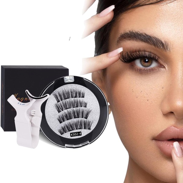 2 Pairs Magnetic Eyelashes Reusable Magnetic Eyelash Kit Each Eyelash