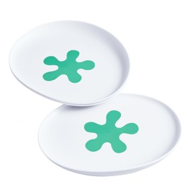 doddl Twin-Pack of The Toddler Plate (2 Plates) - Baby-Led Weaning Plate with Non-Slip Base, Baby Self-Feeding, Baby Feeding Essentials, Dishwasher-Safe, BPA-Free. Aqua