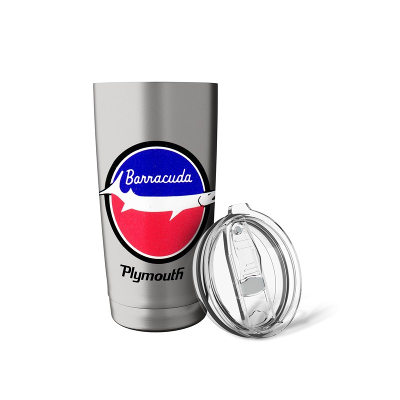 Plymouth Barracuda Logo Stainless Steel Insulated Tumbler