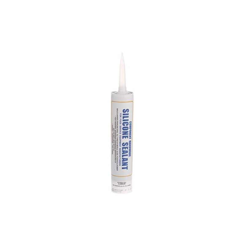 Industrial-Grade Aluminum Silicone Sealant Cartridge - 10.3oz