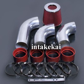 COLD AIR INTAKE KIT FIT FOR 1999-2007 CHEVY SILVERADO/GMC SIERRA 1500 4.3 4.3L V6 (RED)