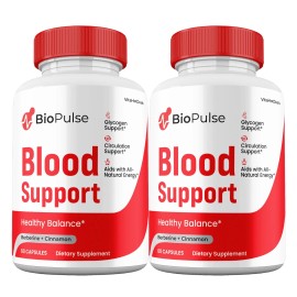 BioPulse Capsules, Max strength, Bio Pulse Pills Blood Supplement (2 Pack)