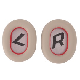 Replacement Ear Pads Soft Protein Leather Replaced Earpads Cushions for Plantronics Backbeat Pro2 SE Voyager 8200 UC Headphones White