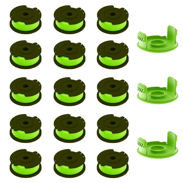 sunchers 15 Packs Line Spools and 3 Spool Caps String
