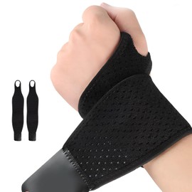 Qiifaiikooii Wrist Brace Carpal Tunnel for Man and Woman,Wrist Support Adjustable for Fitness,Weightlifting,Sports Protectin(2 PCS)