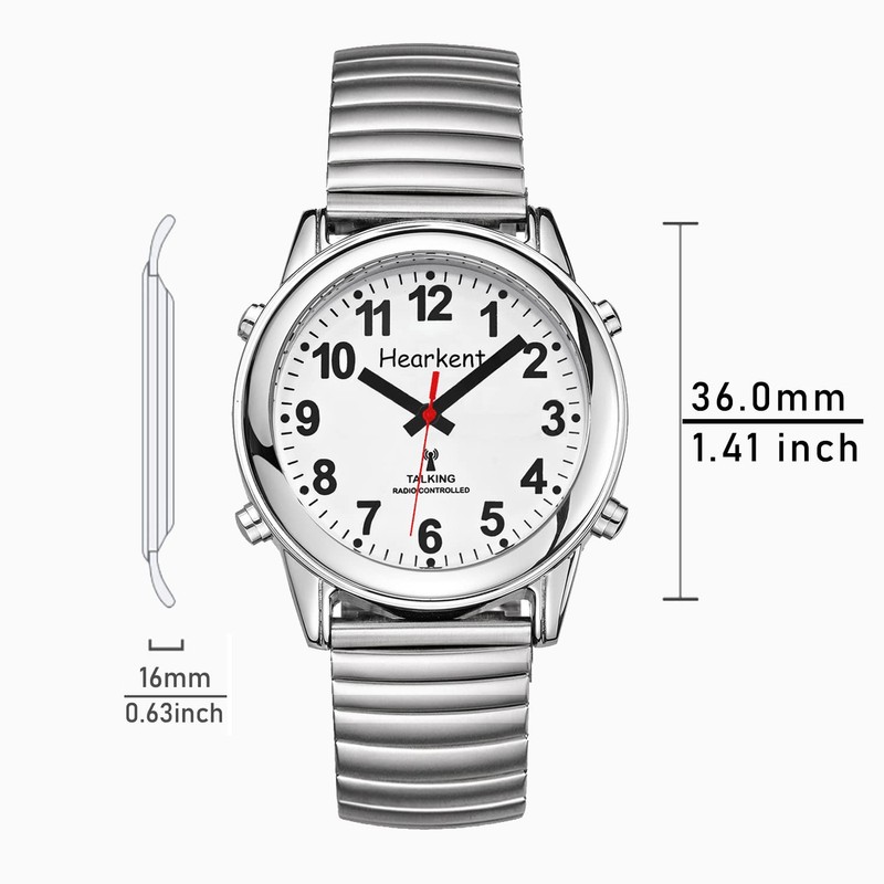 Hearkent Atomic Talking Watch for Women Self-Setting for Visually impaired