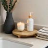 HillSpring Wood Pedestal Stand, 12“ Round Wood Riser for Kitchen