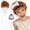 Orange Curly Wig for Women Orange Housewife Cosplay Wigs with