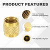 PATIKIL 1/4" SAE Service Access Valve Caps, 30 Pack Refrigeration
