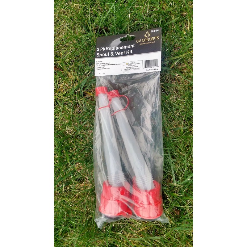 CM Concepts 2 pack Universal Replacement Gas Fuel Can Spout
