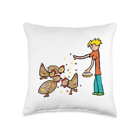 Backyard Chicken Keeping, Feeding and Farming Throw Pillow