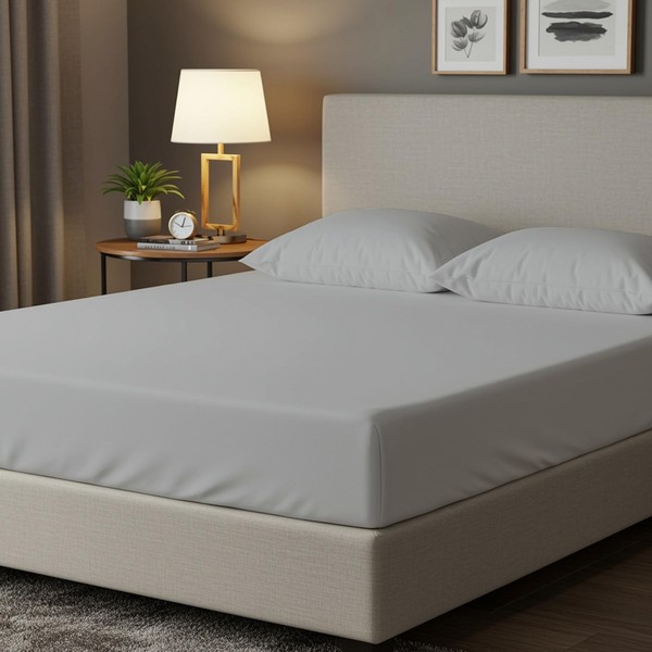SPHIRES Bedding & Linen 100% PolyCotton 25cm Deep Double Fitted