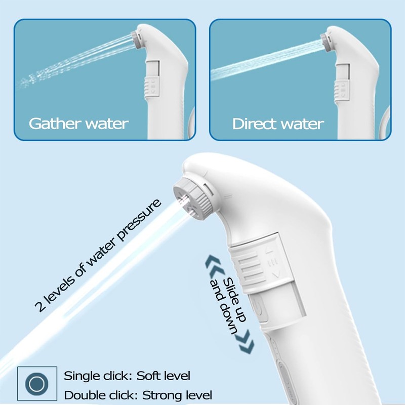 Ducha De Glúteos para Hombres Mujeres Niños,2.5L Eléctrica Portable Bidet,Botella