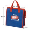 Skater FBC1 Snoopy Retro Label Peanuts Lunch Bag, Non-woven Fabric